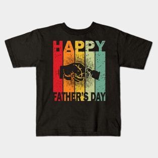 Father's Day 2021 Men's Retro Vintage Happy Father's Day 2021 Kids T-Shirt